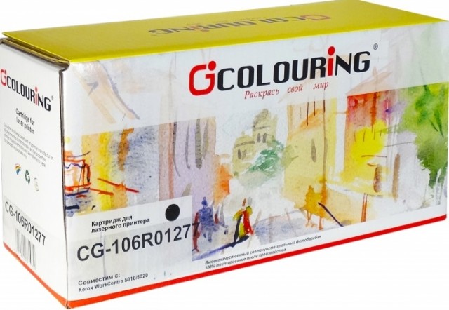 Картридж Colouring 106R01277 для принтеров Xerox WorkCentre 5016/ 5020 Черный 6300 копий 1 шт