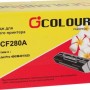 Картридж Colouring CF280A для принтеров HP LaserJet Pro 400/ M401/ 425 Черный 2700 копий